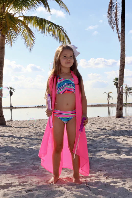 Fluorescent-Pink-Kids-Kichu-Wrap