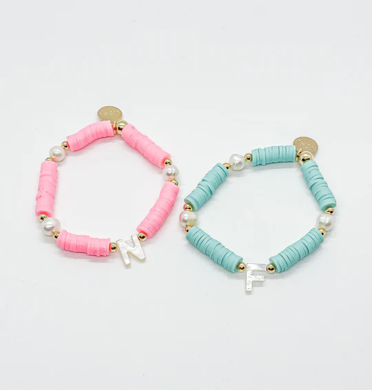 Mother-of-Pearl-Initial-Rainbow-Bracelets