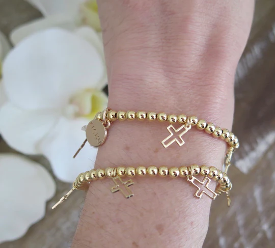 Monica Cross Stackable Bracelet