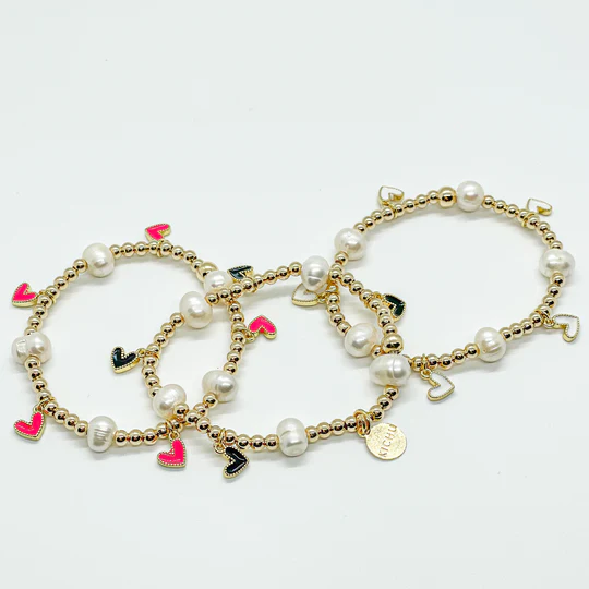 Stackable-Bracelets-with-Hearts