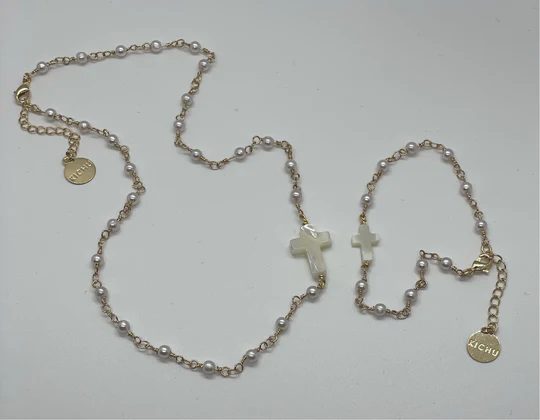 Let-There-Be-Light-Cross-Necklace-&-Bracelet s